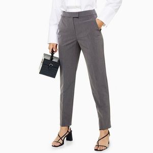 Topshop Gray Cigarette Pants